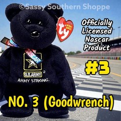 🏁 2007 Ty Beanie Babies NASCAR Theme Racing BEARS Drivers & Sponsors *MWMT