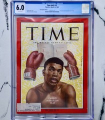 Muhammad Ali * ROOKIE First Cover * TIME Magazine ~ 1963 ~ Cassius Clay CGC 6.0