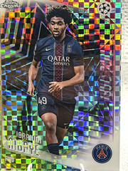 2024/25 Topps Chrome UEFA Champions League Ibrahim Mbaye PSG #158 Parallel