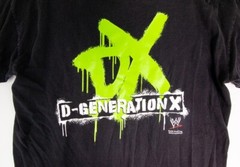 WWE D-Generation X by Hybrid Tees 2007 Graphic Short Sleeve Shirt Size Large
