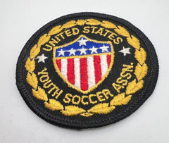 1980’s United States youth Soccer Association Cloth patch Badge 77 mm Diameter