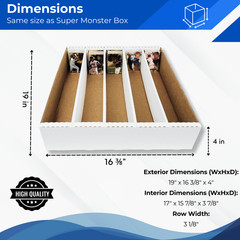 (3) 5000 COUNT FULL LID TRADING CARD MAX PRO CARDBOARD STORAGE BOXES zx