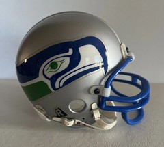 Seattle Seahawks 3 & 5/8th Riddell Mini Helmet Mask
