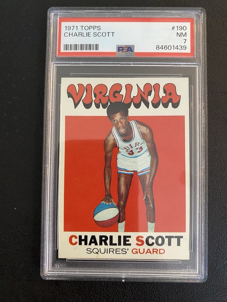 1971 Topps Charlie Scott #190 Rookie RC HOF PSA 7 Near Mint