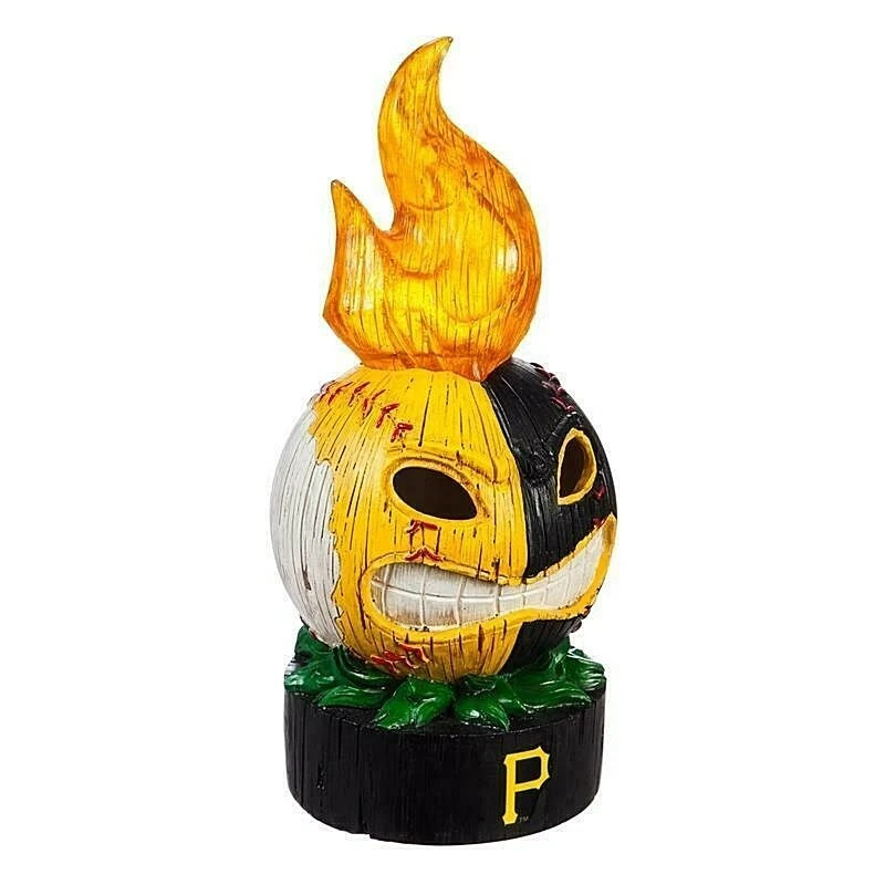 Pittsburgh Pirates Lit Tiki Team Ball Statue 12.2″ H x 4.92″ W x 4.72″D