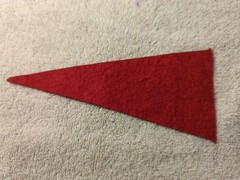 Vintage 1958 Tom’s Peanuts Mini Baseball Pennant Boston Red Sox 5.75” x 2.5”