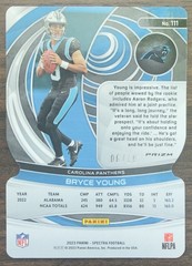 BRYCE YOUNG – 2023 Panini Spectra Universal Die-Cut /10 #111 RC