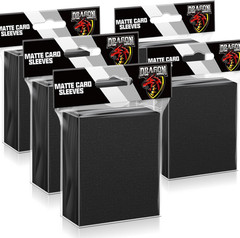 500 Pcs Black Card Sleeves Toploaders for Trading Card, Matte Card Sleeves Deck