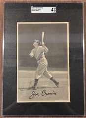 1939 Goudey Premiums B&W R303B Joe Cronin Red Sox Baseball Card SGC 4 HOF