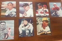 Prints Robert Stephen Simon 8x10s-Beautiful Artwork Baseball Legends Mantle Lot