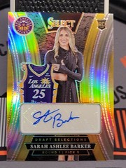 2025 Panini Select WNBA Draft Selections Prizm RC Sarah Ashlee Barker Auto