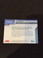 Carlos Sainz Podium F1 Azerbaijan GP 2025 Formula 1 Topps NOW Card 64 In Hand