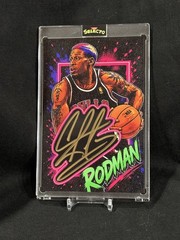 Dennis Rodman 4×6 Cut Signature Art Card – JSA Witnessed Autograph | 1/1 Custom
