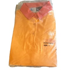 Los Angeles 1984 Olympic Games USA Orange Shirt Red Collar Size L