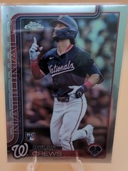 2025 Topps Chrome – Dylan Crews #146 (RC) Base Washington Nationals