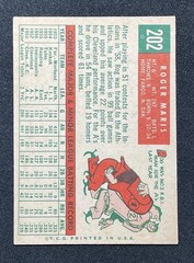 1959 Topps Roger Maris #202 Centered, Crease