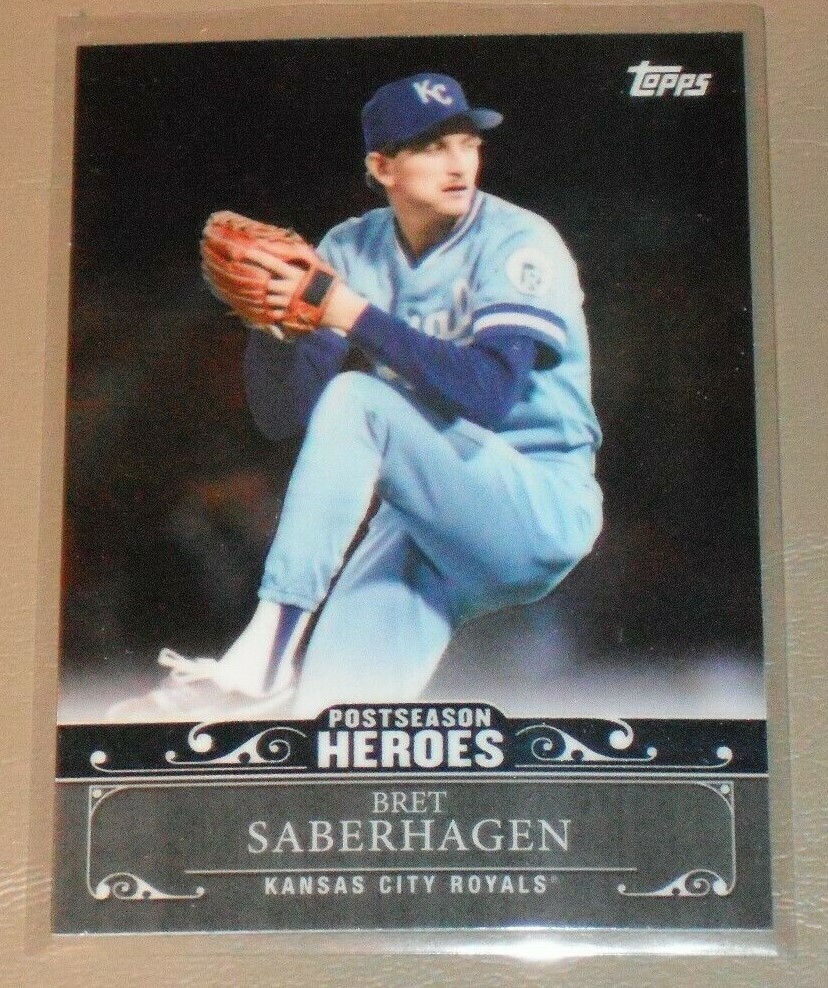 2013 Topps Chrome Update Post Season Heroes Bret Saberhagen Royals PH-18