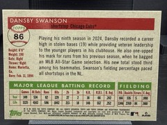 2025 Topps Chrome Platinum #86 DANSBY SWANSON TRUE GOLD Refractor /50 CHI CUBS