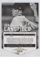 2012 Elite Extra Edition Status Emerald Die-Cut 6/25 Dan Langfield #173 z6b