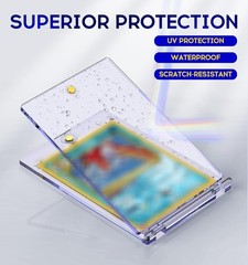 50Ct Magnetic Card Holder, 35Pt One Card Holder Touch, U-V Protectors Hard Plast