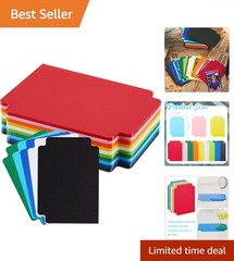 50 Pcs Multicolor Trading Card Dividers – Durable & Portable 2.7 x 3.8 Inch