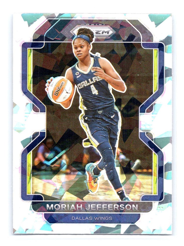 2022 Prizm WNBA #2 Moriah Jefferson Cracked Ice Dallas Wings Mint