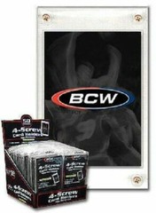 New (50 pk) BCW 4-Screw Recessed Trading Card Holder 20pt Recessed Screwdown
