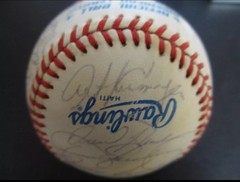 1989 Oakland Athletics Team Baseball 31 Autographs ENTIRE STAFF Beckett COA !