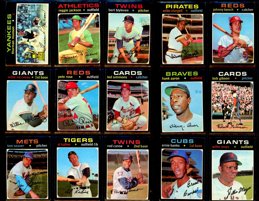 1971 Topps Baseball 251 – 500 -Complete Your Set