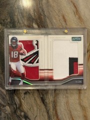 2018 1/1 Panini Playbook Calvin Ridley RJM-24 Falcons Logo Patch Booklet