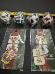 FIFA Mini Soccer Ball Keychain Set Plus 2026 Key Chains– 9 Pack – World Cup