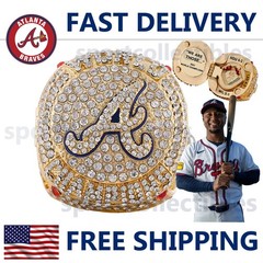 2021 Atlanta Braves World Series Ring – ALBIES #1 – Fan Gift – MLB Replica Ring
