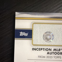 Gustavo Campero 2025 Topps Inception First Milestone Auto Relic /99 RC AU SN SP