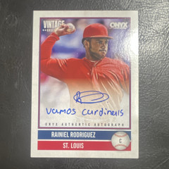 Rainiel Rodriguez 2026 Onyx Vintage /180 Inscribed Auto Vamos Cardinals VA-RARO