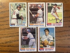 1982 TOPPS BASEBALL STAR CARD STRAIGHT FROM PACK TO SLEEVE NR.MT CAREW-YOUNT L5