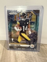 2023-24 Panini Prizm #243 George Pickens Navy Camo Prizm /25 Jersey #’d Steelers
