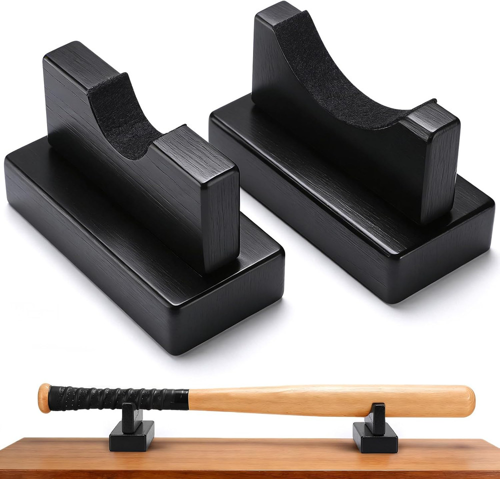 2PCS Baseball Bat Display Case, Sturdy Baseball Bat Stand, Baseball Bat Display