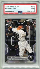 2022 Topps Now #929 Aaron Judge #929 – PSA 9 MINT – Clubs 60th HR of the season