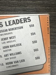 Topps 1970-71 Clem Haskins Lenny Wilkens Walt Frazier NBA Leaders Card #6 HOF