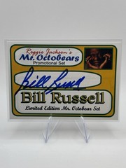Bill Russell Auto Reggie Jackson’s Mr. Octobears Promo Limited Card Celtics
