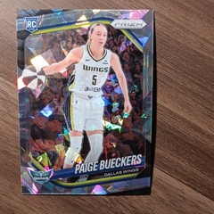 Panini 2025 Prizm WNBA Rookie Paige Bueckers #5 Cracked Ice Dallas Wings RC