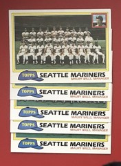 1981 Topps Baseball Team Checklist SEATTLE MARINERS (5) Card Lot FREE SHIPPING