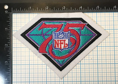 1994 NFL FOOTBALLL 75TH YEAR ANNIVERSARY VINTAGE 5.75″ COMMEMORATIVE FELT PATCH