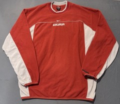 Vintage Nike Team University Of Arkansas Red Fleece Sweatshirt Men’s Large