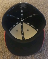 New Era 59Fifty Black & Red Cleveland Guardians Hat Size 7 1/8