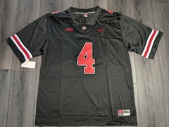 🚨 Jeremiah Smith #4 Ohio State Buckeyes BLACKOUT Jersey Stitched OSU XXXL 3XL