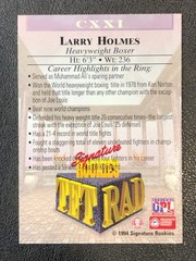 Larry Holmes 1994 Signature Rookies Tetrad Boxing Trading Card