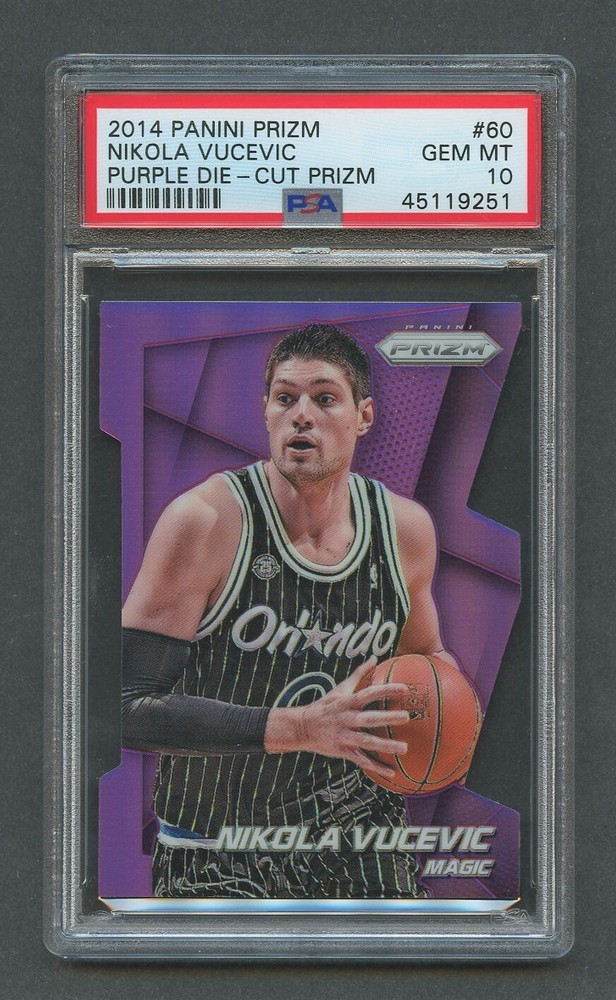 2014 Panini Prizm Purple Die Cut /139 NIKOLA VUCEVIC #60 PSA 10 GEM MT Pop of 1