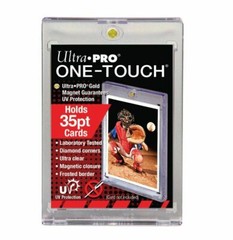 (6-Pack) Ultra Pro One Touch Magnetic Trading Card Holder Regular 35pt w/ UV
