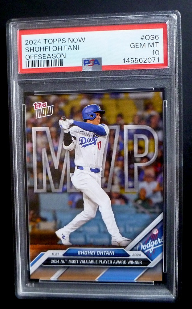 2024 TOPPS NOW OFFSEASON SHOHEI OHTANI #OS6 PSA 10 GEM MINT 2024 NL “MVP”